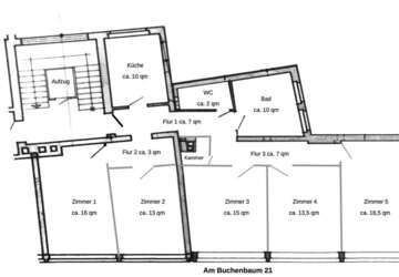 Wohnung Duisburg Dellviertel - 5 Zimmer, 114 m&sup2;, 900&euro; | Angebot:26661136