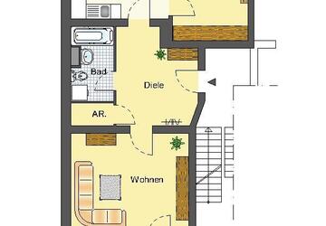 Wohnung Recklinghausen König Ludwig - 2 Zimmer, 71 m&sup2;, 504&euro; | Angebot:26422004