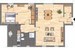 Dachgeschoßwohnung Herne Wanne - 2 Zimmer, 47 m&sup2;, 379&euro; | Angebot:26495998