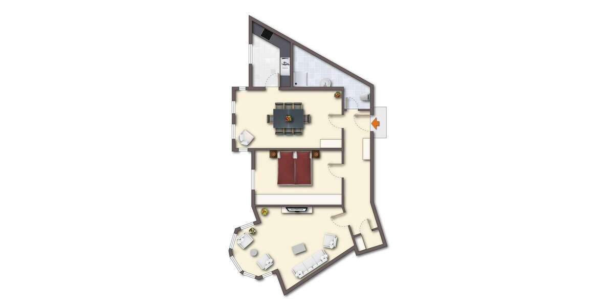 Etagenwohnung Bottrop Stadtmitte - 3 Zimmer, 89 m&sup2;, 670&euro; | Angebot:25057135