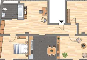 Wohnung Essen Steele - 3 Zimmer, 70 m&sup2;, 619&euro; | Angebot:27235819