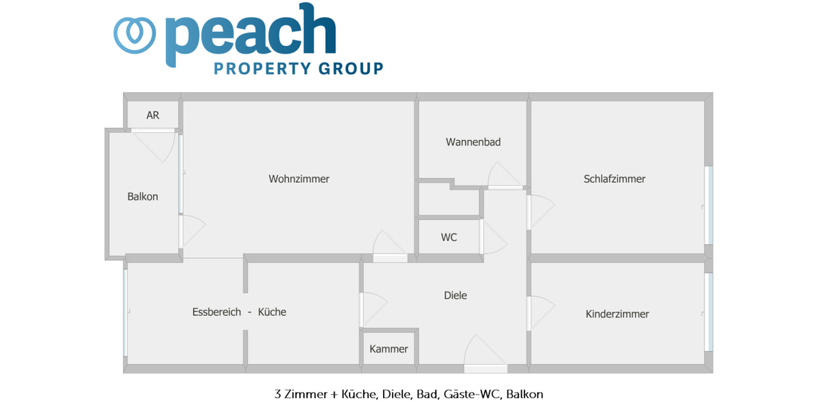 Etagenwohnung Duisburg Beeck - 3 Zimmer, 82 m&sup2;, 579&euro; | Angebot:26389116