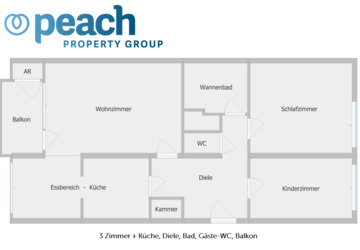 Wohnung Duisburg Beeck - 3 Zimmer, 82 m&sup2;, 579&euro; | Angebot:26389116
