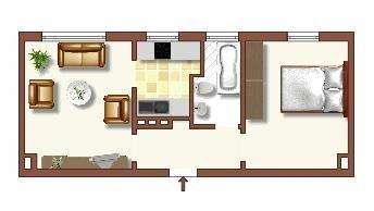 Etagenwohnung Duisburg Huckingen - 2 Zimmer, 41 m&sup2;, 409&euro; | Angebot:27147444