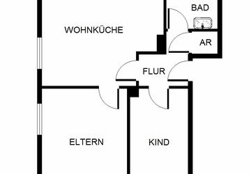 Wohnung Gelsenkirchen Gelsenkirchen-Nord - 2 Zimmer, 50 m&sup2;, 319&euro; | Angebot:18858070