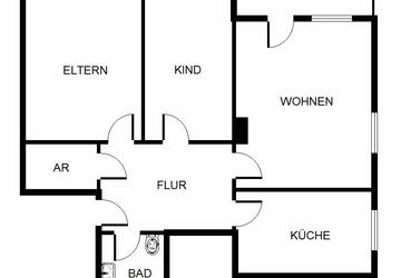 Wohnung Gelsenkirchen Gelsenkirchen-Nord - 3 Zimmer, 72 m&sup2;, 479&euro; | Angebot:26234188