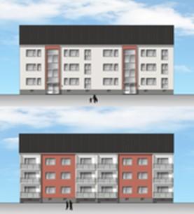 Etagenwohnung Herten Bertlich - 3 Zimmer, 65 m&sup2;, 572&euro; | Angebot:19024633