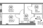 Etagenwohnung Herne Wanne-Bickern - 2 Zimmer, 48 m&sup2;, 355&euro; | Angebot:26618960
